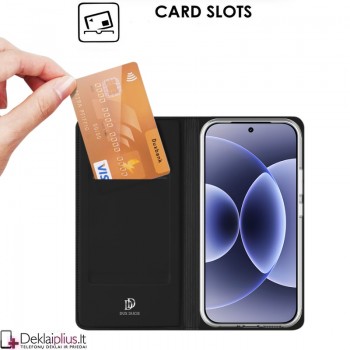 Dux Ducis Skin Pro dirbtinės odos dėklas - juodas (Xiaomi 17) Dux Ducis Skin Pro dirbtinės odos dėklas - juodas (Xiaomi 17)